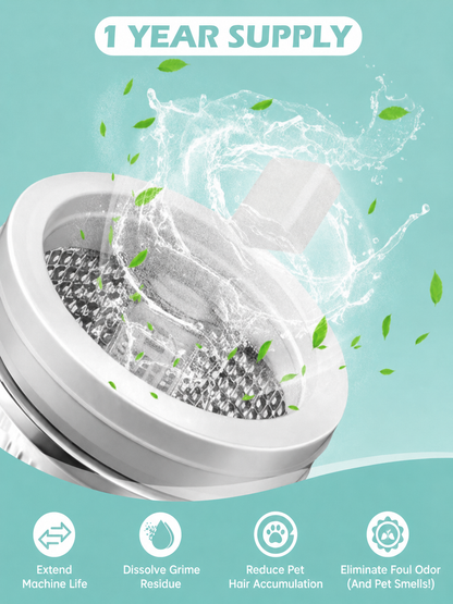 Sheddox™ - Pet Hair & Odor Washing Machine Descaler, 24 Tablets 2.0
